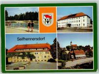 02782 O8812 Seifhennersdorf - Schwimmbad Ferienheim Kretscham Rathaus