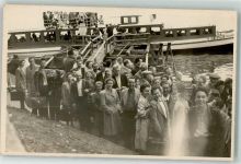 07929 O6555 Saalburg , Saale Privatfoto KEINE AK Fahrgastschiff J.W. Stalin
