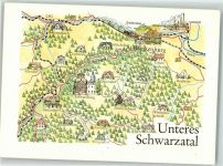 07422 O6823 Bad Blankenburg - Unteres Schwarzatal Landkarte