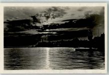 88085 W7994 Langenargen 1928 Foto AK Sommerabend über dem Bodensee