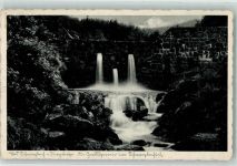 Bad Schwarzbach Czerniawa Zdroj 1937 Foto AK Geröllsperren Schwarzbachtal