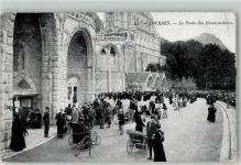 65100 Lourdes 1910 - le Poste des Brancardiers Rollstuhl