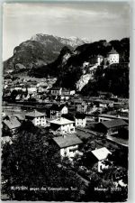 6330 Kufstein 1961 Foto AK mit Festung Kufstein und Kaisergebirge