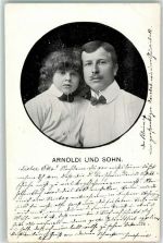 80331 W8000 München 1907 Gebrauchsspuren Arnoldi und Sohn Ort lt. Stempel