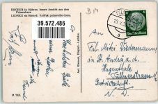 Eisgrub Lednice 1939 Gebrauchsspuren Palmenhaus Foto AK