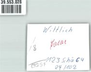 54516 W5560 Wittlich FOTO KEINE AK Ort handschriftlich