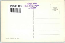 6631 Lermoos - Blick vom Hotel Post gegen d. Mieminger Berge