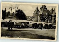 1001 Amsterdam 1938 Foto AK Marktszene Nieuwmarkt Waag