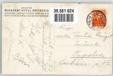 Budapest 1934 Foto AK Hotel Britannia Wandgemälde sign. Prof. Haranghy