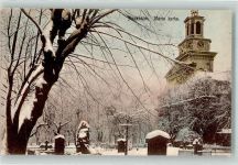 Stockholm 1910 Winter Kirche Maria