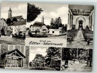 65620 W6251 Ellar , Kr Limburg a d Lahn Foto AK Schule Kindergarten Kirche Kriegerdenkmal Burg Schmerzen am Heidehäuschen Gruß Westerwald