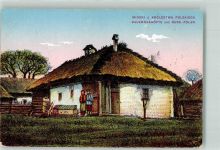 Bauernhauser Russland-Polen Feldpost WK I Motiv Polen 1916