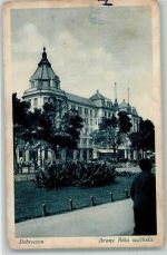 Debrecen Debreczin 1927 Gebrauchsspuren Hotel Goldener Bulle