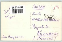 2491 Den Haag 1952 Foto AK Denkmal Gevangen Poort