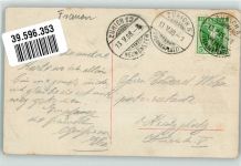 Bäuerin Weidenkorb mit Blumen Landwirtschaft 1908