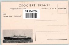 71100 Foggia Foto AK Rückseite Dampfschiff M.N.Vulcania Gasse