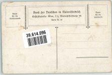 sign. Kutzer Mann verabschiedet sich von der Tochter der Wirtsleute Bund der Deutschen in Niederösterreich Karte Nr. 50 Schulvereinähnliche Künstlerkarte