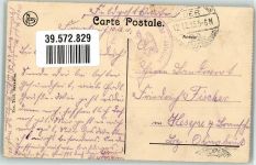 Hastiere 1915 Gebrauchsspuren Feldpost WK I