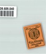 87452 W8966 Altusried 1920 Gebrauchsspuren Notgeldschein 1 Pfennig Marktgemeinde