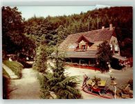 34346 W3510 Laubach , Kr Hann Münden FOTO KEINE AK Foto Original aus Archiv eines Ansichtskartenverlags Märchen Zoo Schlitten Ort handschriftlich