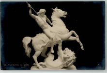Le Champion Au Lion von Wolff AE Nr.2189 Skulptur 1914