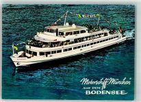 W7750 Konstanz Motorschiff München Bodenseeschiffspoststempel Sonderstempel
