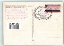 W7750 Konstanz Motorschiff München Bodenseeschiffspoststempel Sonderstempel