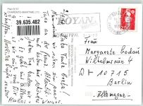 17200 Royan 1993 - Leuchtturm Hafen Landkarte Ort lt. Stempel