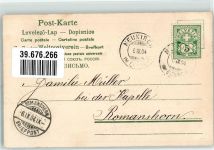 Kleeblätter Spruch M.S.i.B. Nr.13402 Mühle 1904 Prägedruck