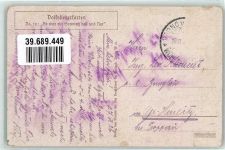 Volksliederkarten Nr. 79 VDA Es war ein Sonntag hell und klar Liebespaar Liederkarte Gebrauchsspuren