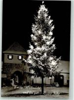 78570 W7202 Mühlheim an der Donau Winter Weihnachtsbaum vor dem Oberen Tor