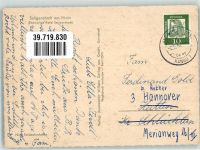 63500 W6453 Seligenstadt , Hess 1952 Foto AK Abtei Kirche Frachtkahn
