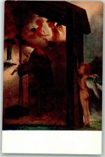 Engel Mönch Geige Ave Maria MJS Nr.071 Böcklin, A. Künstlerkarte