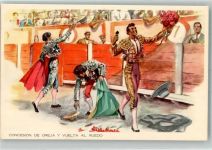Stierkampf Torero Motiv Spanien Künstlerkarte