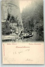 Edmundsklamm 1898 - Vordere Bootstation