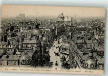 75000 Paris 1930 Foto AK Vogelschau Rue Saint-Antoine