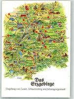 08312 O9406 Lauter , Sachs - Landkarte Das Erzgebirge
