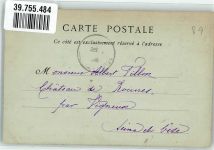 89100 Sens 1906 - Promenade Briefmarke Bildseite