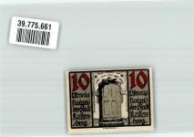 99636 O5235 Rastenberg 1921 Notgeldschein 10 Pf.