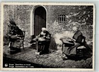 Bruges Brügge Tracht Spitze (Klöppeln) Foto AK