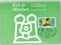 W8000 München Sonderstempel IGA 83 IV. Internationale Gartenbauausstellung in der Bundesrepublik Deutschland Bildkarte Gartenbauausstellung KEINE AK
