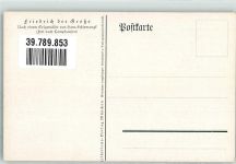 sign. Schiemangk Hans Adel Friedrich der Große Künstlerkarte
