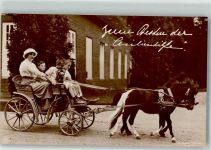 Kinder Tiergespann Ponys Wohlfahrtskarte Nr.XI Adel Kronprinzessin Cecilie