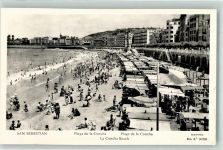 San Sebastian Donostia Foto AK Schwimmbad Strand