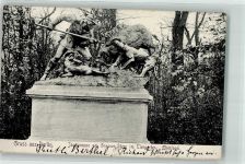 W1000 Tiergarten Jagdgruppe am großen Stern Eberjagd Denkmal 1905