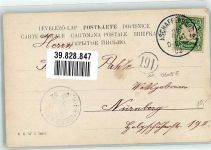 Frühling Landschaft sign. Verlheim B.K.W.I. Nr.729-1 Jahreszeit 1902 Lithographie / Künstlerkarte