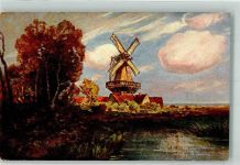 Künstlerkarte Windmühle Künstlerkarte