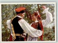 Tanzpaar Die Jugend der Welt will den Frieden Tracht Polen
