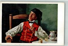 Der Hans im Schnokeloch mit Pfeife Nr. 15 Industrie- u. Kunstverlag Trachten Elsass