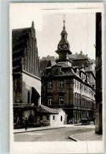 Prag Praha Jüdisches Rathaus m. hebräischer Uhr Jüdisches Gebäude